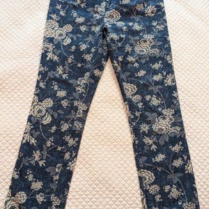 LRL Ralph Lauren Petite floral demin jeans